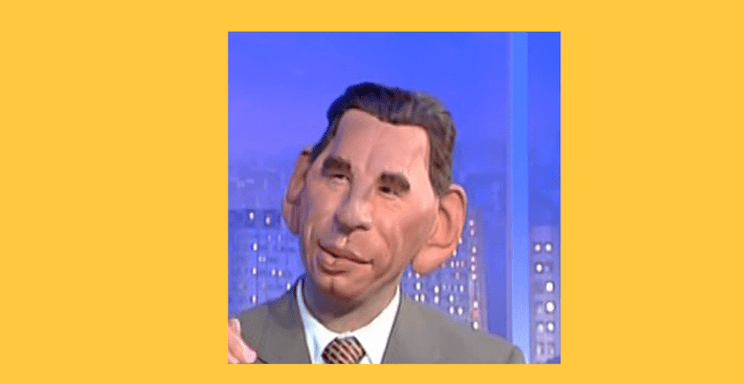 Marionette de Bayrou aux Guignols de l'infos
